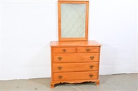 Vintage Kling Maple Dresser w/ Mirror