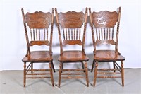 Antique Oak Dining Room Chairs