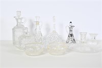 Vintage Crystal Glass Carafes