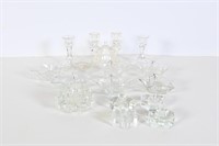 Vintage Crystal & Glass Candle Holders