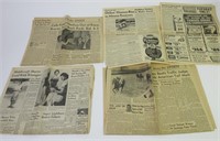 Newspapers from 1950's sports