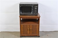 Microwave & Cabinet