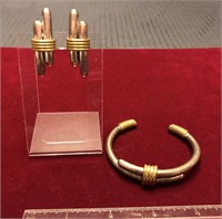 MEX925 braclet & ear rings (matching set)