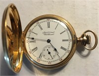American Waltham gold pocket watch (runs)