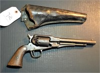 1858 Remington Civil War Officers revolver w/hostr