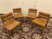4 MCM Armless Dining Chairs