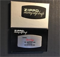 Zippo money clip & knife (Mark Hayes the Zippo man