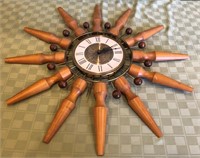 Vintage Seth Thomas Starburst Wall Clock