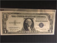 1935H One Dollar Silver Certificate (as new)