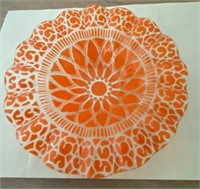 Orange Sydenstrycker Glass Bowl