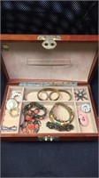 Jewelry Box and Jewelry Lot