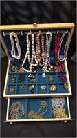Lot of Jewelry Box & Misc Jewelry