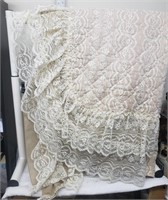 Approx 71x90 lacey bed cover
