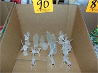 Frosted Glass Figurines