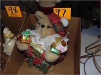Holiday Bear in a Basket