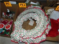 2 -14" Fabric Wreaths