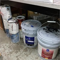 19 Cans Of Misc Paint Lot