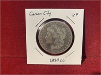 1890CC CARSON CITY SILVER MORGAN DOLLAR