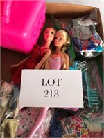 Barbie Dolls & assorted clothing Box 4