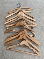 Wood hangers (11)  Adult size
