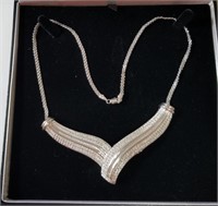 NEW - Large Diamond estate necklace