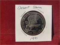 1991 DESERT STORM COMMERATIVE PROOF COIN