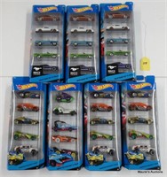 7 Hot Wheels HW City 5-Car Packs