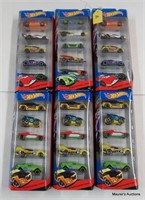 6 Hot Wheels HW Race 5-Car Packs, OP