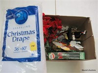 Box of Christmas Items/Decorations