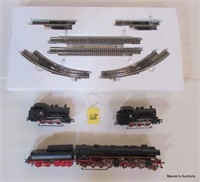 3 Marklin Locomotives, Plus "N" Gage Track