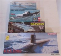 4 Sealed Submarine Kits