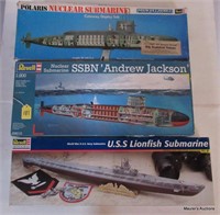 3 Submarine Kits, Not Necessarily Complete