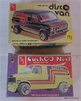 2 Vintage AMT Van Kits, Not Necessarily Complete