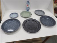 6 Granite pie plates