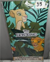 The Lion King table cover - 54in X 84in