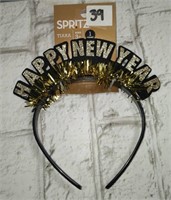 Happy New year tiara headband