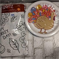 Thanksgiving - Color your own table cloth &