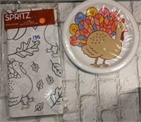 Thanksgiving - Color your own table cloth &