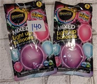 LED light up balloons - 2 packs  5 per pack