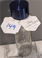 Holiday Snowflake Glass water bottle