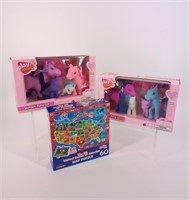 2 Wonder Pony Set and USA 60 piece puzzle