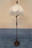 Vintage Floor Lamp with fringe shade