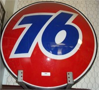 Union 76 Lighted Bubble Sign 32"* Hums when on*