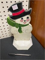 WOOD SNOWMAN DECOR