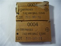 40 RDS.--7.62  MILITARY  AMMO