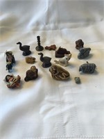 Small Collectible Miniatures including Wades.