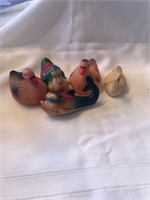 Vintage Celluloid Ducks, Geese, and Whale