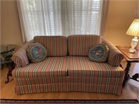 L - Striped Upholstery Sofa