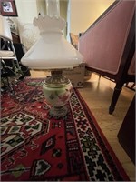 L - Fancy Antique Oil Lamp