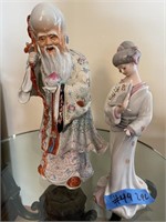 L - 2pc Asian Figurines Lot